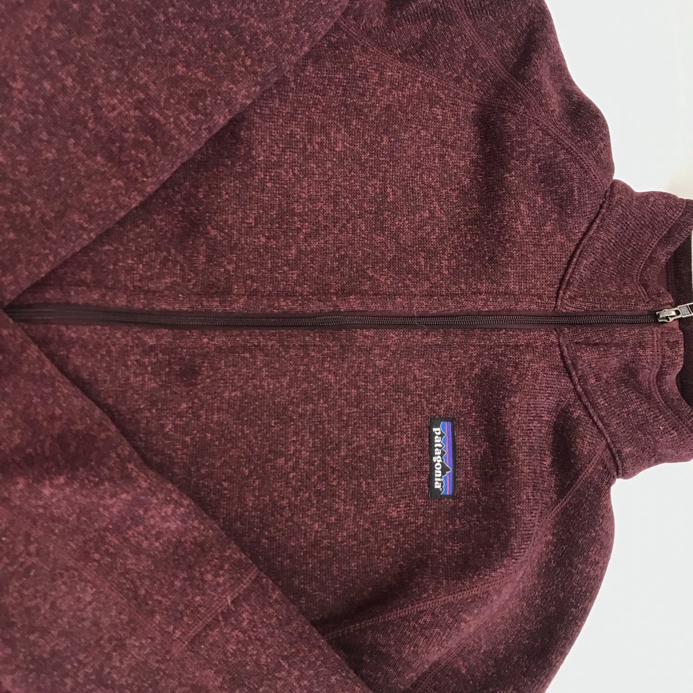 Patagonia full zip better sweater maroon